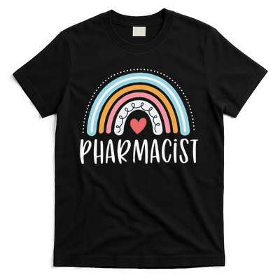 Pharmacist Gifts For Wo Funny Pharmacy Rainbow T-Shirt