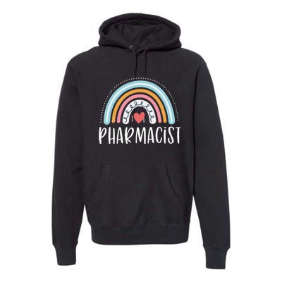 Pharmacist Gifts For Wo Funny Pharmacy Rainbow Premium Hoodie