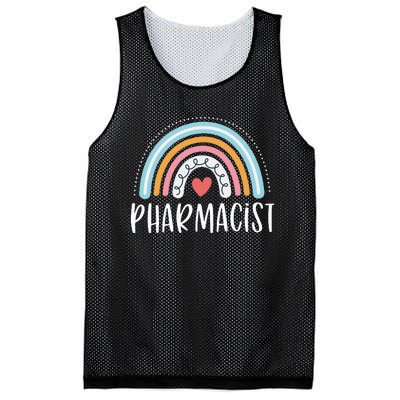 Pharmacist Gifts For Wo Funny Pharmacy Rainbow Mesh Reversible Basketball Jersey Tank