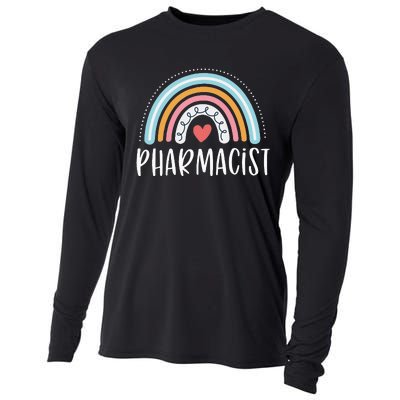 Pharmacist Gifts For Wo Funny Pharmacy Rainbow Cooling Performance Long Sleeve Crew