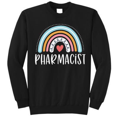 Pharmacist Gifts For Wo Funny Pharmacy Rainbow Tall Sweatshirt