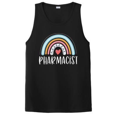 Pharmacist Gifts For Wo Funny Pharmacy Rainbow PosiCharge Competitor Tank