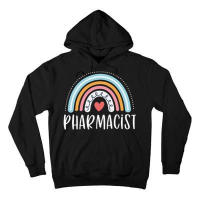 Pharmacist Gifts For Wo Funny Pharmacy Rainbow Tall Hoodie