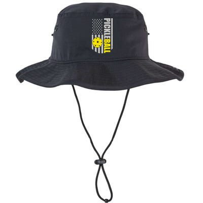 Pickleball Gift_American Flag Pickleball Paddle Bucket Hat