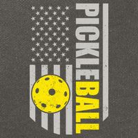 Pickleball Gift_American Flag Pickleball Paddle Cotton Canvas Backpack