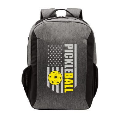 Pickleball Gift_American Flag Pickleball Paddle Vector Backpack