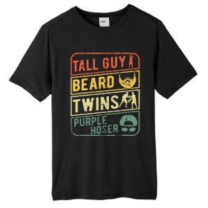 Perfect Gift For Dudetall Guy Beard Twins Purple Hoser Tall Fusion ChromaSoft Performance T-Shirt