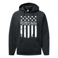 Pennsylvania Gift Funny Performance Fleece Hoodie