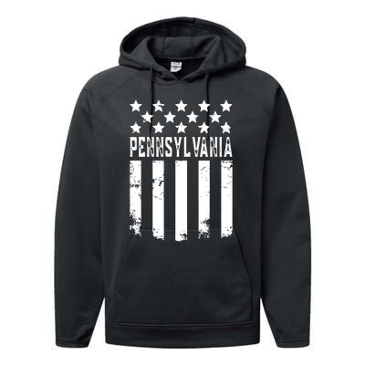 Pennsylvania Gift Funny Performance Fleece Hoodie