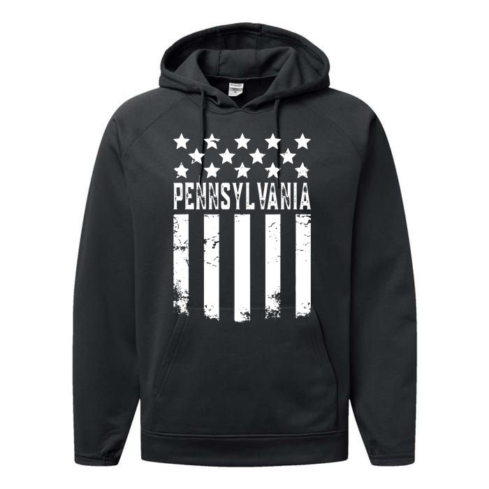 Pennsylvania Gift Funny Performance Fleece Hoodie