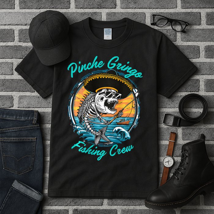 P.I.N.C.H.E Gringo Fishing Crew Tall T-Shirt
