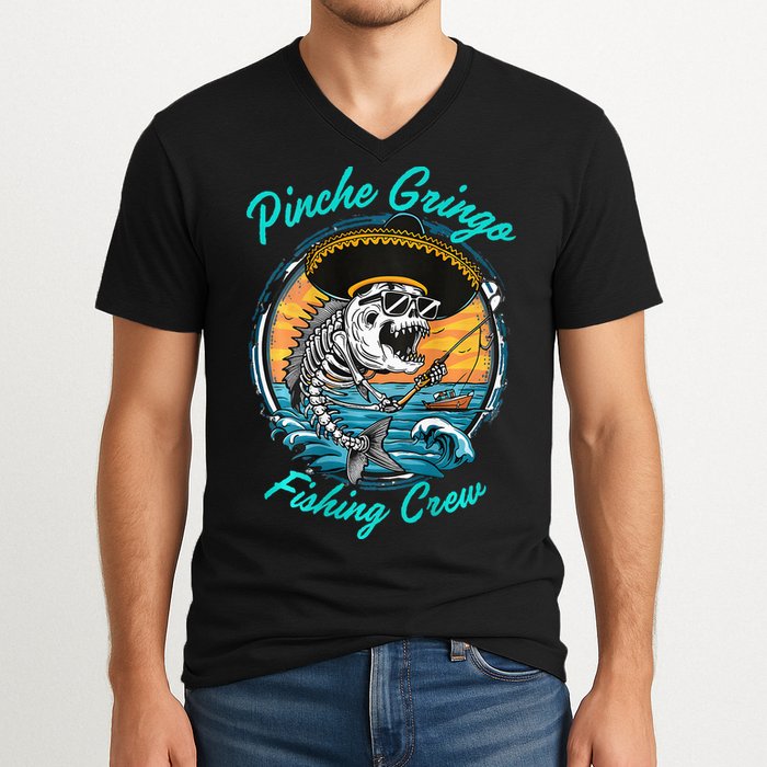 P.I.N.C.H.E Gringo Fishing Crew V-Neck T-Shirt