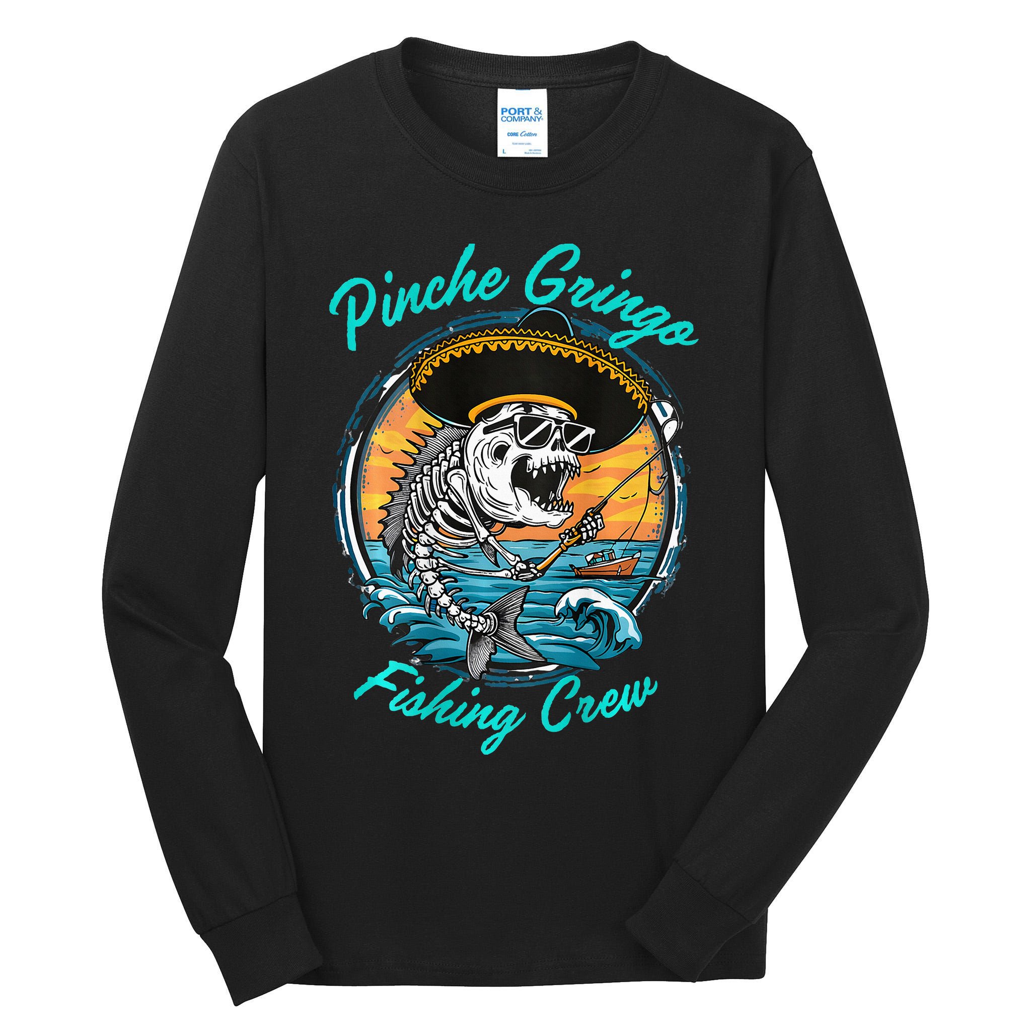 P.I.N.C.H.E Gringo Fishing Crew Tall Long Sleeve T-Shirt