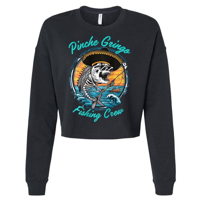P.I.N.C.H.E Gringo Fishing Crew Cropped Pullover Crew