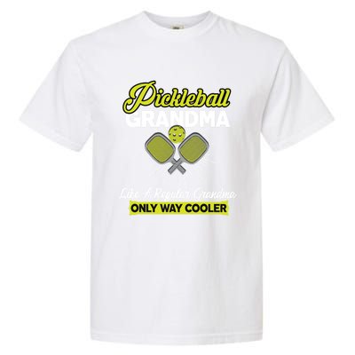 Pickleball Grandma Funny Player Pickle Ball Funny Gift Garment-Dyed Heavyweight T-Shirt