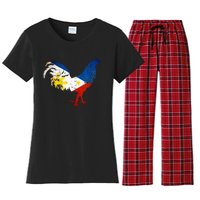 Philippines Gamefowl Filipino Flag Gallegos Rooster style 2 Women's Flannel Pajama Set