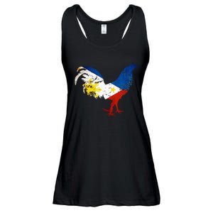 Philippines Gamefowl Filipino Flag Gallegos Rooster style 2 Ladies Essential Flowy Tank