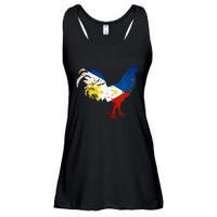 Philippines Gamefowl Filipino Flag Gallegos Rooster style 2 Ladies Essential Flowy Tank