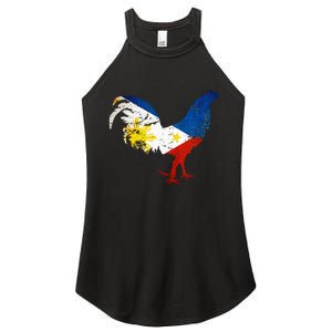 Philippines Gamefowl Filipino Flag Gallegos Rooster style 2 Women's Perfect Tri Rocker Tank