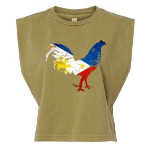 Philippines Gamefowl Filipino Flag Gallegos Rooster style 2 Garment-Dyed Women's Muscle Tee