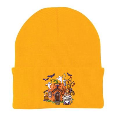 Pumpkin Gnomes Fall Autumn Cute Halloween Thanksgiving Tee Gift Knit Cap Winter Beanie