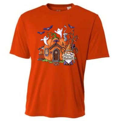 Pumpkin Gnomes Fall Autumn Cute Halloween Thanksgiving Tee Gift Cooling Performance Crew T-Shirt