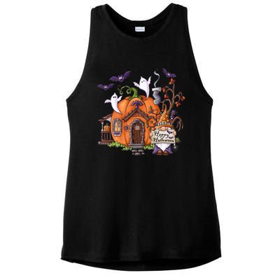 Pumpkin Gnomes Fall Autumn Cute Halloween Thanksgiving Tee Gift Ladies PosiCharge Tri-Blend Wicking Tank