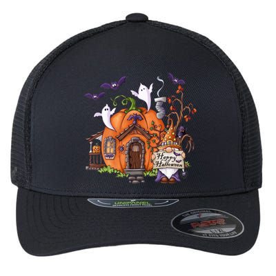 Pumpkin Gnomes Fall Autumn Cute Halloween Thanksgiving Tee Gift Flexfit Unipanel Trucker Cap