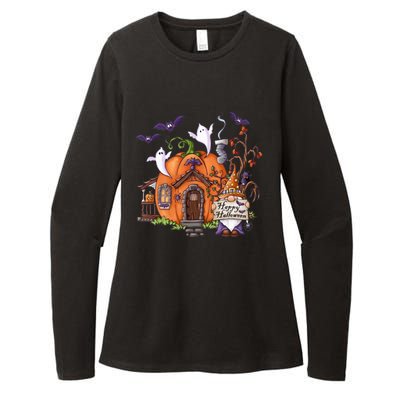 Pumpkin Gnomes Fall Autumn Cute Halloween Thanksgiving Tee Gift Womens CVC Long Sleeve Shirt