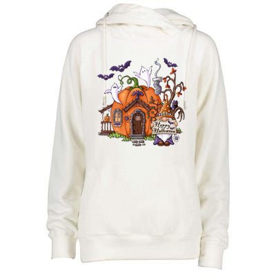 Pumpkin Gnomes Fall Autumn Cute Halloween Thanksgiving Tee Gift Womens Funnel Neck Pullover Hood