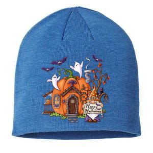 Pumpkin Gnomes Fall Autumn Cute Halloween Thanksgiving Tee Gift Sustainable Beanie