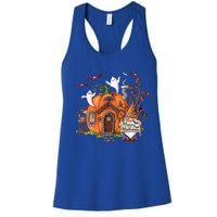 Pumpkin Gnomes Fall Autumn Cute Halloween Thanksgiving Tee Gift Women's Racerback Tank