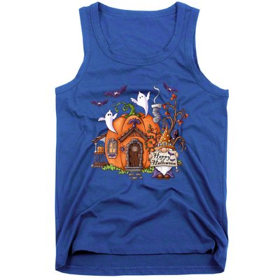 Pumpkin Gnomes Fall Autumn Cute Halloween Thanksgiving Tee Gift Tank Top