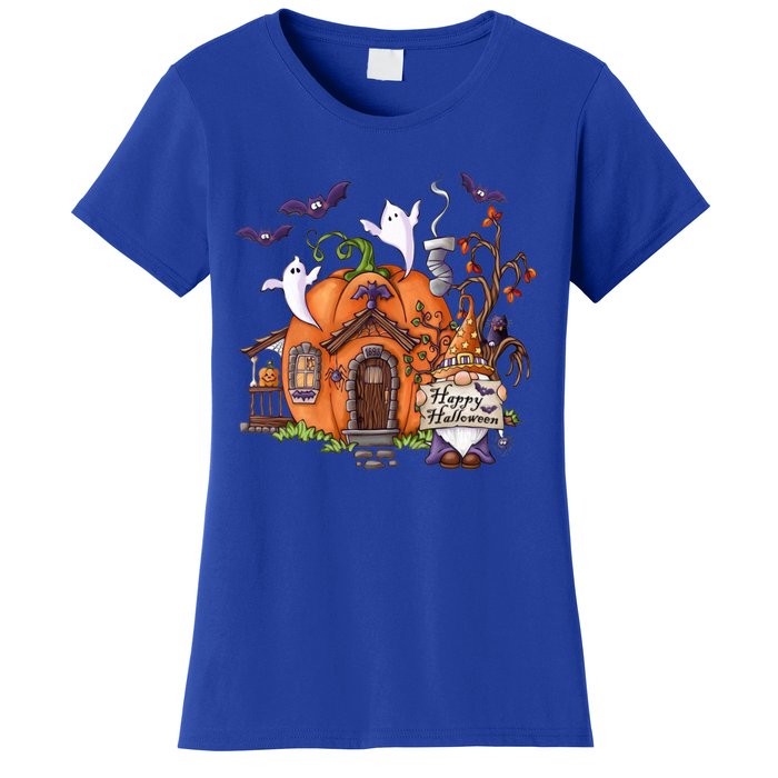 Pumpkin Gnomes Fall Autumn Cute Halloween Thanksgiving Tee Gift Women's T-Shirt