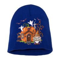 Pumpkin Gnomes Fall Autumn Cute Halloween Thanksgiving Tee Gift Short Acrylic Beanie