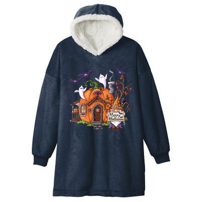 Pumpkin Gnomes Fall Autumn Cute Halloween Thanksgiving Tee Gift Hooded Wearable Blanket