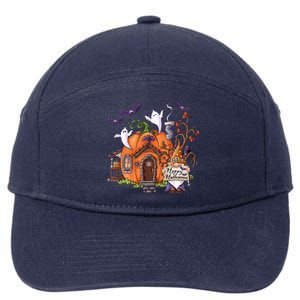 Pumpkin Gnomes Fall Autumn Cute Halloween Thanksgiving Tee Gift 7-Panel Snapback Hat