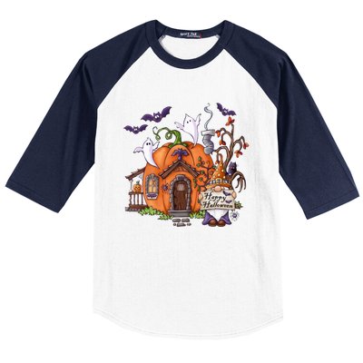 Pumpkin Gnomes Fall Autumn Cute Halloween Thanksgiving Tee Gift Baseball Sleeve Shirt