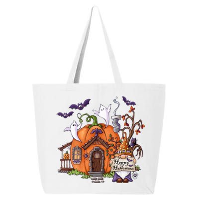 Pumpkin Gnomes Fall Autumn Cute Halloween Thanksgiving Tee Gift 25L Jumbo Tote