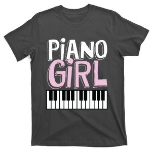 Piano Girl Funny Pianist Music Keyboardist Musician Outfit T-Shirt