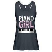 Piano Girl Funny Pianist Music Keyboardist Musician Outfit Ladies Essential Flowy Tank