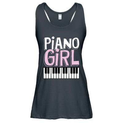 Piano Girl Funny Pianist Music Keyboardist Musician Outfit Ladies Essential Flowy Tank