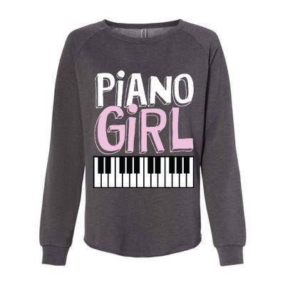 Piano Girl Funny Pianist Music Keyboardist Musician Outfit Womens California Wash Sweatshirt