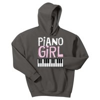 Piano Girl Funny Pianist Music Keyboardist Musician Outfit Kids Hoodie