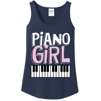 Piano Girl Funny Pianist Music Keyboardist Musician Outfit Ladies Essential Tank