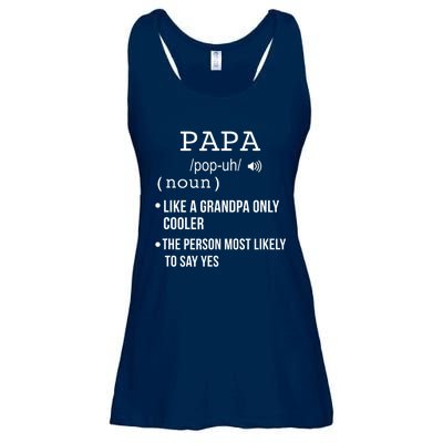 Papa Gift From Grandkids Father's Day Shirt Papa Definition Ladies Essential Flowy Tank