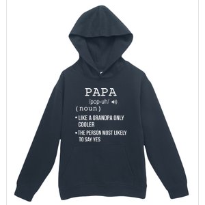 Papa Gift From Grandkids Father's Day Shirt Papa Definition Urban Pullover Hoodie