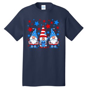 Patriotic Gnomes Fireworks USA Independence Day 4th Of July Gift Tall T-Shirt