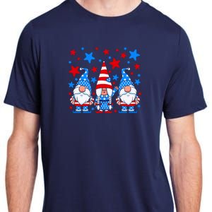 Patriotic Gnomes Fireworks USA Independence Day 4th Of July Gift Adult ChromaSoft Performance T-Shirt