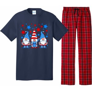 Patriotic Gnomes Fireworks USA Independence Day 4th Of July Gift Pajama Set